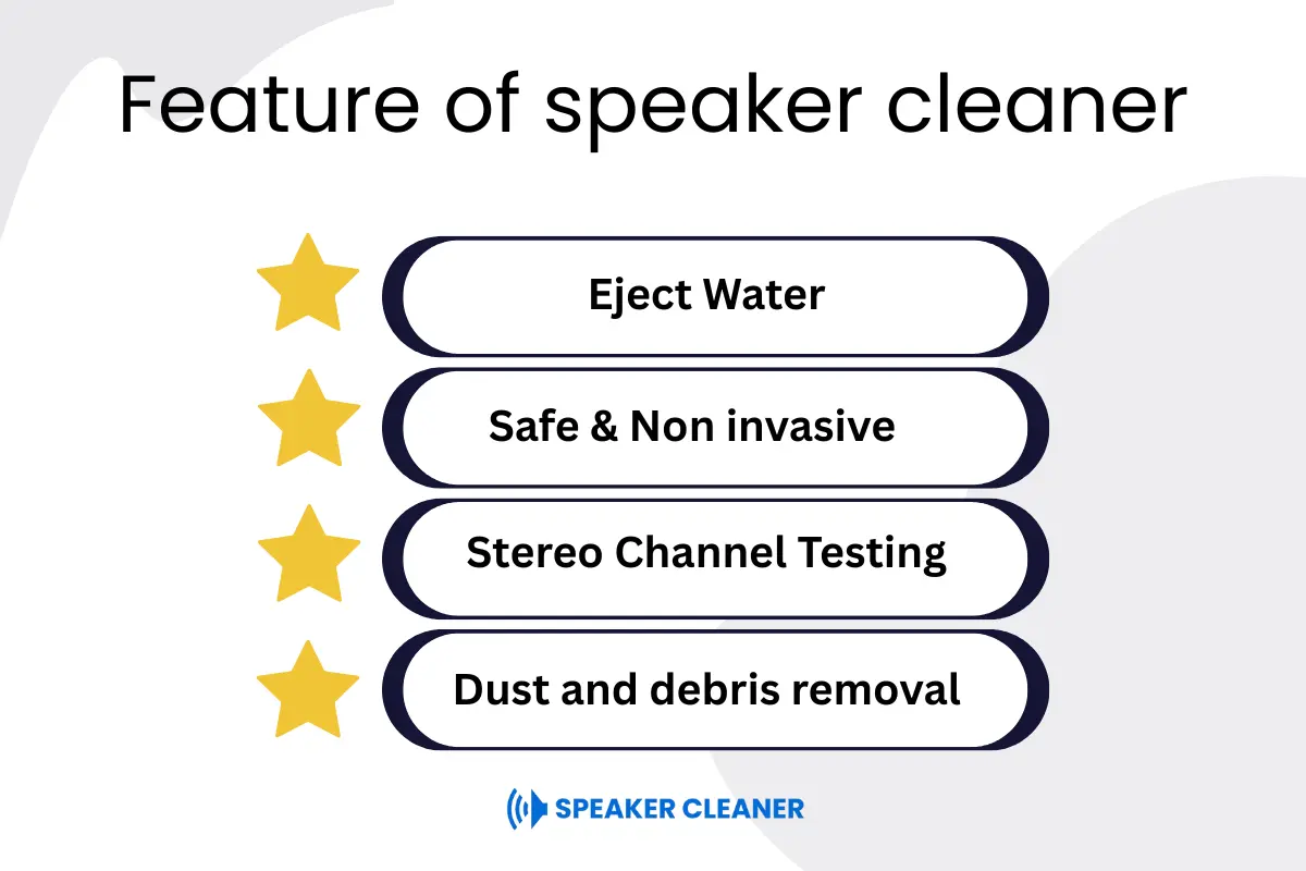 Features of speaker cleaner